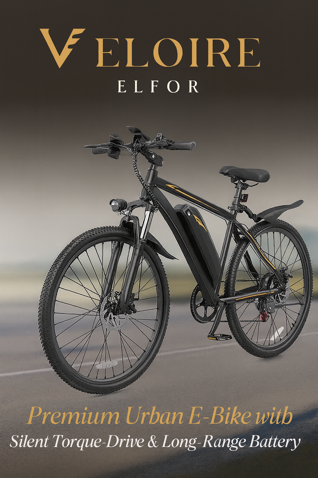 Veloiré Elfor – Premium Urban E-Bike with Silent Torque-Drive & Long-Range Battery